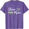 Show Pig Mom Shirt Show Pig Mom, Farmer mom, Happy Mothers Day T-Shirt - Purple Heather
