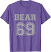 BearWoof Cool Gay Bear Pride Bear 69 T-Shirt - Purple Heather