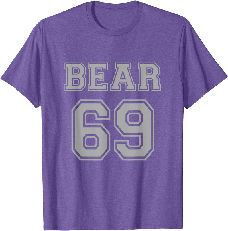 BearWoof Cool Gay Bear Pride Bear 69 T-Shirt - Purple Heather