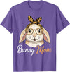 Bunny Mom Women Bunny Rabbit Bunny Lover T-Shirt in Purple Heather
