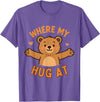 Where My Hug At Co. Where My Hug at Bear Hug Graphic T-Shirt - Purple Heather