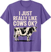 Cow Gift Cow Lover Accessories Cattle Farmer Stuff Funny Cow Design for Men Women Kids Dairy Cattle Cow Lovers T-Shirt -