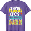 Funny Pig Show Grandma For Mother's Day Pig Show Grandma Funny Pig Show Grandmother T-Shirt - Purple Heather
