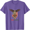 Vortex Patriotic USA 250th Anniversary Bald Eagle & Clydesdale T-Shirt - Purple Heather