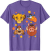 Disney The Lion King - Lion King Grid T-Shirt - Purple Heather