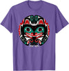 Tribal America Alaska Native American Art Tlingit Eagle Tribal Bear Clan T-Shirt - Purple Heather