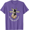 Outstanding in the Field Just Anudder Day in Paradise Funny Cow Farmer Dairy T-Shirt - Purple Heather