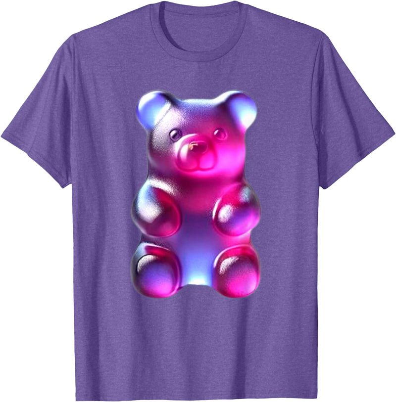 Urban Empyre Indigo Purple Gummy Bear T-Shirt - Purple Heather