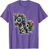 Cool Zombie Horror and Halloween Designs Scary Zombie Unicorn Scary Halloween Horror Monster Design T-Shirt - Purple Heather