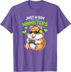 Boys Hamster T-Shirt - Purple Heather