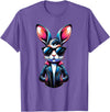 Easter Bunny, Angry Bunny, Funny Rabbit, Funny Animal T-Shirt in Purple Heather