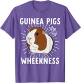Guinea Pig Lover Co Funny Guinea Pig Lover Guinea Pigs Are My Wheekness Cute T-Shirt - Purple Heather