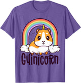 Guinea Pig by Hoy Haus Guinicorn Funny Guinea Pig Shirts For Kids Boy Girl Unicorn T-Shirt - Purple Heather
