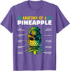 Anatomy of a Pineapple Apparel Anatomy of a Pineapple Funny Upside Down Pineapple Swinger T-Shirt - Purple Heather