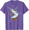 Fish Species Collection Gift Idea Fischerart Biology Swordfish Fish T-Shirt - Purple Heather