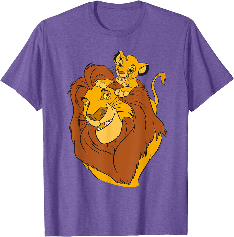Disney The Lion King Simba and Mufasa Father and Son T-Shirt T-Shirt - Purple Heather