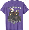 Jackie and Shadow Bald Eagle Family Tee Jackie and Shadow Sunny and Gizmo Big Bear Lake 2025 T-Shirt - Purple Heather
