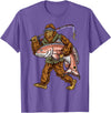 Northern Outdoors Redfish Collection Redfish Fishing Hunting Bigfoot Fishermen T-Shirt - Purple Heather