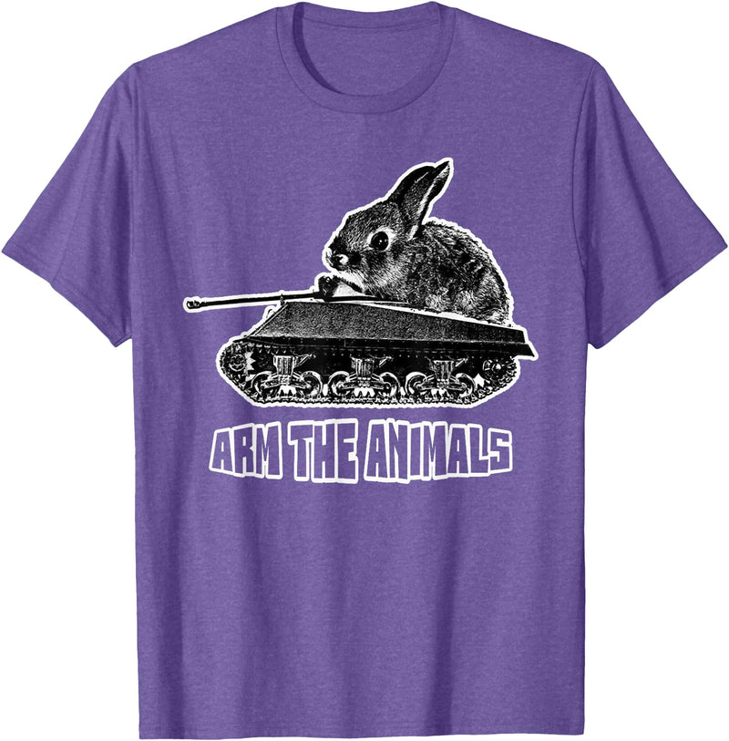 Cute Rabbit Lover Bunny Graphic Tank Top in Purple Heather
