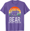 Funny Bear Hunting Lover Bear Hunter Bear Removal Technician Bear Hunting Bear Hunter T-Shirt - Purple Heather
