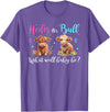 Heifer or Bull Gender Reveal Decorations & Gifts Highland Cow Print Heifer Or Bull Gender Reveal Baby Shower T-Shirt -