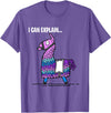 Funny gaming T-Shirts Loot Llama I Can Explain Gaming T-Shirt T-Shirt - Purple Heather
