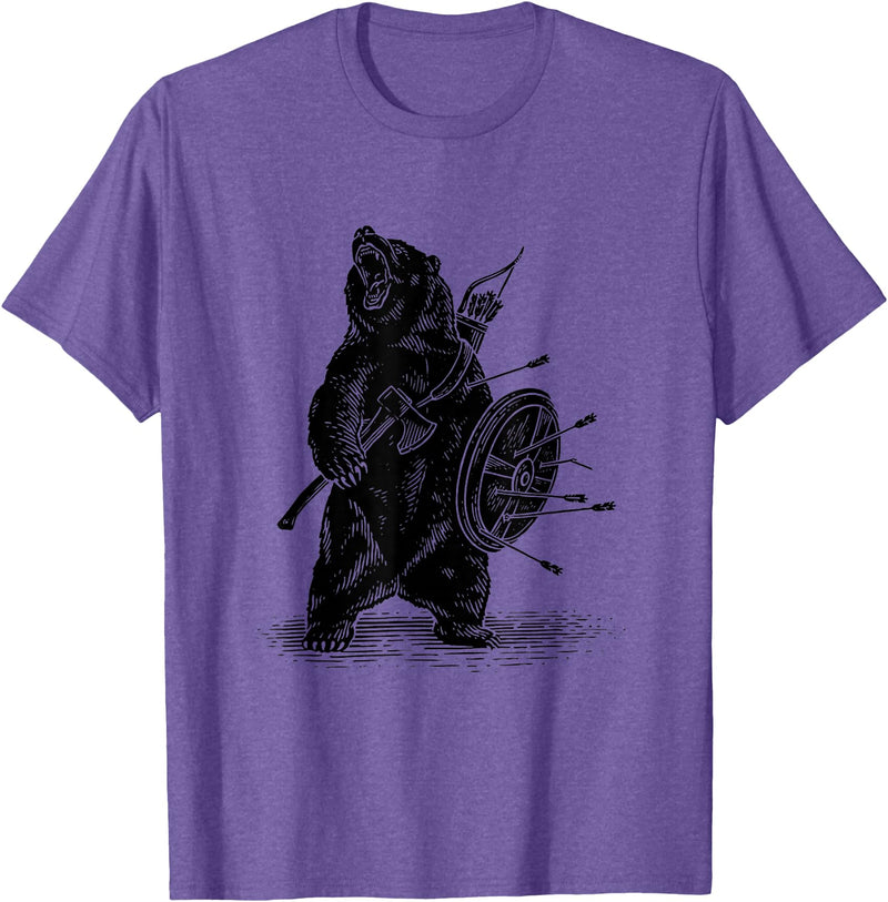 Amazing T shirt Viking Bear T-Shirt Polar Bear T-Shirt T-Shirt - Purple Heather