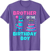 gaming gamer Birthday Llama Pinata Family Apparel Brother Birthday Boy Llama Pinata Party Family mathing Men T-Shirt - Purple Heather