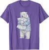 Sleeping & Napping Funny Designs For Nap Lovers Funny Sleepy Polar Bear Pajama Women Men Kids Boys And Girls T-Shirt - Purple Heather