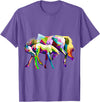 Clothing25 Horses! T-Shirt - Purple Heather