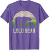Lolo Bear Gifts & Shirts From Grandchildren Funny Filipino Grandpa Shirts From Grandkids, Cub Lolo Bear T-Shirt - Purple Heather