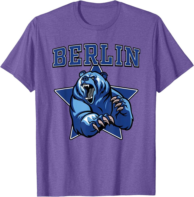 High School Team Spirit MVP Berlin Sports Berlin Bears High School Team Spirit T-Shirt - Purple Heather