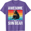Sun Bears Sun Bear Lovers Shop Awesome like a Sun Bear. Sun Bears Sun Bear T-Shirt - Purple Heather