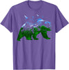 Nature Forest Trees Mountains Bear Wildlife Shirts Bear Nature Outdoor Mountains Forest Trees Bear Wildlife T-Shirt - Purple Heather