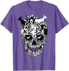 Matching Family goat Skull Costume Halloween funny 2022 T-Shirt - Purple Heather