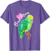 Parrot and Pet Bird Owners Amazon Parrot Lover Bird Mom Watercolor T-Shirt - Purple Heather
