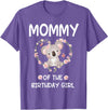 Koala Bear Birthday Party Theme Supplies Air 1st First Birthday Koala Bear Mommy Of The Birthday Girl T-Shirt - Purple Heather