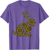 Easter Sunflower Bunny Rabbit Vintage Flower Women Girls Kid T-Shirt in Purple Heather