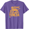 T-ShirtManiak Venezia Leone San Marco Italian lion Venice Italy Italy T-Shirt - Purple Heather