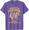 FireHorse Fest Year of The Fire Horse 2026 Western T-Shirt - Purple Heather