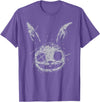 Evil Scary Bunny Rabbit Alt Goth Grunge Horror Aesthetic T-Shirt in Purple Heather