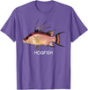 Hogfish Gift Co. Hogfish Saltwater Game Fish T-Shirt - Purple Heather