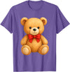 Teddy Bear Accessories Gifts Women Men Kids Teddy Bear Cute Teddy Bear Lover Illustration Graphic Design T-Shirt - Purple Heather