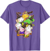Peppa Pig Halloween Happy Costumes Group Shot T-Shirt - Purple Heather
