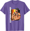 Vintage Gay Bear Pride & Dom Queer Top Retro Gay Daddy Leather Gay Biker - Bear Bearded Gay Pride T-Shirt - Purple Heather