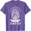 Gifts for David David Gift Name Lion T-Shirt - Purple Heather