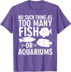 Fishkeeper Humor Shirts & Apparel Funny Aquarium Fish Lover Shirt - Fish Tank Humor T-Shirt - Purple Heather
