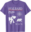 Spitsbergen Norway Scandinavia Travel Nordic Bear Svalbard - Adventure Is Out There - Norway Norwegian Flag T-Shirt - Purple Heather