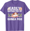 Guinea Pig Gift Guinea Pig Accessories & Stuff Cute Guinea Pig Art For Men Women Kids Guinea Pig Cavy Lover T-Shirt - Purple Heather