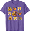Coquette Bow Scottish Highland Cow Sunflower Shirt Baby Highland Cow With Sunflower Butterflies Farm Western T-Shirt -